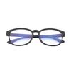 Novos Óculos com Armação Oval Preta para Homens e Mulheres, Lentes Planas, Óculos Protetores para Computador, Podem Ser Equipados com Lentes de Grau para Prevenir Luz Azul