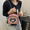Mochila Nueva de Verano 2025 para Mujer, Bolso Cruzado de Nicho Estilo Ins, Bolso de Mano de Bloques de Color de Moda