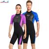 Traje de neopreno DIVE &amp; SAIL de 2 mm, nuevo, de manga corta, grueso y cálido, para hombre, para hacer snorkel y surf, para mujer.