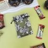 Sacos de Organza com Cordão Estampados a Ouro de Halloween Transfronteiriços Abóbora Aranha Sacos com Cordão Sacos para Presente em Estoque Atacado