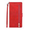 Aplicável a Samsung Note20 padrão de bezerro cinco cartões zíper suporte cartão Note20 Ultra flip capa protetora