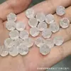 Cristal Branco Natural Hexagonal Cubo de Açúcar Urso Flor Contas de Flor Dourado Pêssego Coração Acessórios para Pulseira DIY Design com Contas