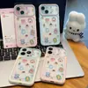 Funda para notas de cuaderno divertida con temática de animales, borde bicolor fresco, ventana grande, adecuada para iPhone 18/17 PRO