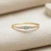 Anillo apilable de plata pura S925 Art Source, personalizado con incrustaciones de diamantes, anillo de estilo vintage Ins moderno y elegante, versátil para mujer