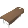 Yuanzitao ropa de cama super suave cepillada sábana de belleza cama de belleza sábana de cama de color liso sábana de cama de masaje se puede enviar en nombre de venta al por mayor