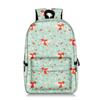 Mochila de Plumas de Animales de Dibujos Animados Versión Coreana Gran Capacidad Bolsa Escolar para Estudiantes Poliéster Moda Estampado Completo Mochila Personalizable