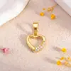 Colgante Amor Transfronterizo Forma de Corazón Mini Collar Pulsera Accesorios para Joyería DIY para Mujer Sentido de Alta Gama Lujo Ligero Accesorios Versátiles