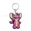 Nuevo Llavero de Stitch Dibujo Animado Lindo Pegamento Suave de PVC Estudiante Bolsa Escolar Colgante DIY Pequeño Regalo Venta Directa de Fábrica
