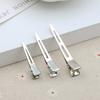 3.5/4.5/5.5cm pinza de pico de pato de horquilla única sin dientes boca puntiaguda no daña el cuero cabelludo accesorios hechos a mano DIY
