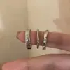 Conjunto de Três Peças Mobius Su Ring Ins, Moda Feminina, Celebridade da Internet, Retro All-match Food Anel de Dedo Personalizado Inglês