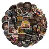 50 Peças de Adesivos para Manual de Motocicleta, Capacetes Decorativos Personalizados para Motocicleta, Bagagem de Carro, Adesivos de Fabricante à Prova d'Água Atacado