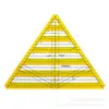 Regla Hexagonal de Patchwork de Dos Colores, Regla Herramienta para Patchwork, Regla Triangular de Acrílico, Regla Hecha a Mano para Patchwork DIY