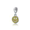 Verano Nuevo Dibujo Animado Creativo Pulsera Cuerda de Mano Colgante Cara Sonriente Joyería DIY Pulsera de Cuerda de Cuero Colgante Cadena para Teléfono Móvil Colgante