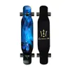 Prancha longa de 46 polegadas prancha profissional cor areia iniciante scooter de quatro rodas dupla curvada masculino e feminino escova de rua prancha de dança de rua