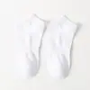 Meias Masculinas Pretas e Cinzas, Meias Finas de Cano Médio para Primavera e Verão, Meias Esportivas Masculinas Respiráveis de Algodão, Meias Longas Brancas no Atacado