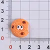 Serie de Galletas de Ojos Grandes con Temática de Comida Accesorios de Resina DIY para Fundas de Teléfono, Zuecos, Imanes de Refrigerador y Materiales para Accesorios de Cabello