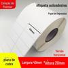 Etiquetas Adesivas de Papel Couché 40X20Mm, 5000 Folhas, Papel para Etiquetas de Tamanho com Impressão de Número de Série, Adesivos com Logo Digital