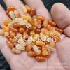 Xinjiang Hotan Seda Dorada Jade Agujero Pasante Calabaza Jade Cuentas Sueltas Roca de Cuarzo Jade Naranja Rojo Calabaza Estéreo Accesorios de Joyería Cuentas