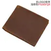 Cartera de Piel Genuina para Hombre, Cartera Corta Antirrobo RFID de Moda, Piel de Vaca de Primera Capa, Regalo de Negocios, Suministro de Amazon