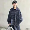 Roupas de Outono para Meninos Camisa Xadrez Super Bonita Novo Estilo 2026 Top de Outono Infantil Casaco para Criança Grande Estilo Fino de Primavera e Outono Tendência