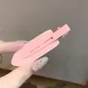 Pinza de Pato con Cristales de Hielo y Pedrería de Cereza para Mujer, Estilo Coreano Dulce Chica Estudiante Fresca Nicho Pasador Accesorio para el Cabello
