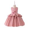 Traje de Performance de Piano para Bebê de Um Ano Transfronteiriço Vestido Dossel Decalque Infantil Vestido de Passarela para Banquete de Aniversário de Meninas