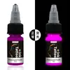 Tinta Fluorescente para Tatuajes de Venta Caliente Transfronteriza Set de 7 Colores Maquillaje Pigmento Colorido que Brilla en la Oscuridad Tinte para Práctica de Tatuajes Pigmento