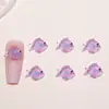 Peces que Brillan en la Oscuridad Mundo Marino Modelo Accesorios para Uñas Resina Piezas Pequeñas DIY Aretes de Caricatura Accesorios de Decoración de Uñas