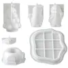 Chunqi Casa de Natal Pote de Armazenamento Copo para Vela Boneco de Neve de Natal Árvore de Natal Conjunto de Velas Ornamento Molde de Silicone