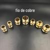 Plugue de 4 pontos de cobre para fio interno com dupla malha externa, diretamente de 4 pontos para 6 pontos para junta de 1 polegada, conexões para tubos de água