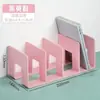 Soporte de Libro de Acrílico, Estante para Archivos Engrosado Anticaídas, Estante de Almacenamiento, Marco para Archivos de Cuatro Compartimentos, Estante Grande de Almacenamiento de Libros para Estudiantes
