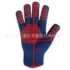 Amazon explosión a prueba de fuego alta temperatura BBQ guantes de barbacoa cocina personalizada guantes para horno microondas