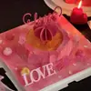 Topper de Acrílico para Pastel 'Amor' Día de San Valentín Decoración de Pastel Confesión de Pareja Día de San Valentín Decoración de Pastel Día de San Valentín