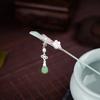 Handmade estilo antigo hairpin Hanfu acessórios de fada esmalte colorido gota de água passo agitar borla simples updo vara mágica pauzinhos