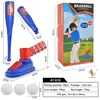 Lançador de beisebol infantil transfronteiriço brinquedo catapulta de pressão controle remoto elétrico tee treinamento de beisebol esportes