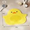 Ventosa de Masaje de Patito Amarillo de Silicona Esterilla para Pies Alfombrilla Antideslizante para Baño Exfoliante para Pies Lavado de Pies Alfombrilla para Piso de Ducha