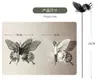 Planta en maceta de mariposa simulada 3D con alas transparentes, perfecta para la decoración de jardines exteriores