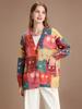 Terciopelo de Visón Anti-Pilling Venta al por Mayor Transfronteriza Otoño 2025 Nuevo Suéter Cardigan de Punto con Estampado de Dibujos Animados Cuello en V para Ropa Exterior de Mujer