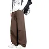 Pantalones casuales con forro polar y pantalones de trabajo engrosados para hombre, pantalones casuales impermeables para exteriores de pierna recta para hombre, pantalones casuales holgados de pierna ancha