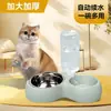 Comedero doble para gatos, bebedero para gatos, comedero para gatos, cuenco inclinado para proteger la columna cervical, comedero anti-derrame, comedero para perros, accesorios para mascotas