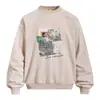 Moletom com Gola Redonda Tie-Dye Desgastado Estampa de Retrato Americano Estilo Casual Masculino Primavera/Outono Streetwear Blusão Solto com Capuz