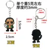 Chaveiros de personagem temáticos de Halloween transfronteiriços, Pingentes para bolsa de borracha macia em PVC, Acessórios, Decorações de chave de mochila atacado