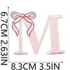 Accesorios para el Cabello de Lazo Nudo Parche Bordado Pegatinas 26 Letras Inglesas Bolsa Pegatinas Decorativas de Tela Sellos de Letras Piezas Bordadas