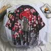 Tendência de Distribuição Transfronteiriça Masculino Verão Estilo Coreano Tops Largos Manga Três Quartos Cardigan Casal Estudante Roupa Taoísta Jaqueta Atacado