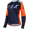 F Seda de Leche Manga Larga Deporte Todoterreno Ciclismo Tallas Grandes Secado Rápido Ropa para Bicicleta Motocicleta Top para Mujer