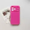 Cor suave, mudança instantânea, capa de celular TPU com janela grande, adequada para Apple 17 e iPhone 16 Pro Max, material de cor sólida