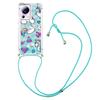 Adecuado para iPhone 15, funda de teléfono, Google 8Pro, funda cruzada con dibujos animados, Xiaomi 13Lite, polvo brillante