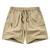 Pantalones Cortos Deportivos Casuales Europeos Transfronterizos para Hombre, Nuevo Estilo de Verano, Sueltos Finos de Seda de Hielo Secado Rápido Talla Grande Pantalones de Trabajo