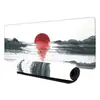 Alfombrilla de Ratón Grande de Mejor Venta de Amazon con Acabado de Alta Gama, con Pintura a Tinta de Paisaje Estilo Chino, Alfombrilla Rosa para Escritorio de Computadora