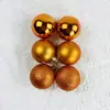 Decorações de Natal 4/6/8cm Plástico Colorido Galvanizado Conjunto de Bolas de Natal Pingente para Árvore de Natal Decoração de Feriado